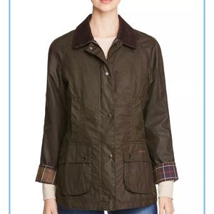 Barbour Classic Olive Beadnell Waxed Cotton Jacket